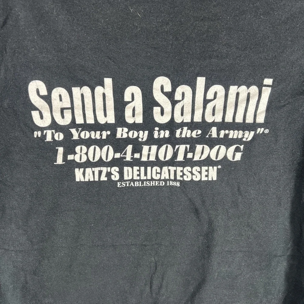 Katz's Delicatessen New York City Souvenir T-Shirt Black Deli Foodie Tee